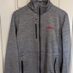 NISSAN - Official Dealership Full-Zip Unisex Jacket - Heather/Gray - Size M